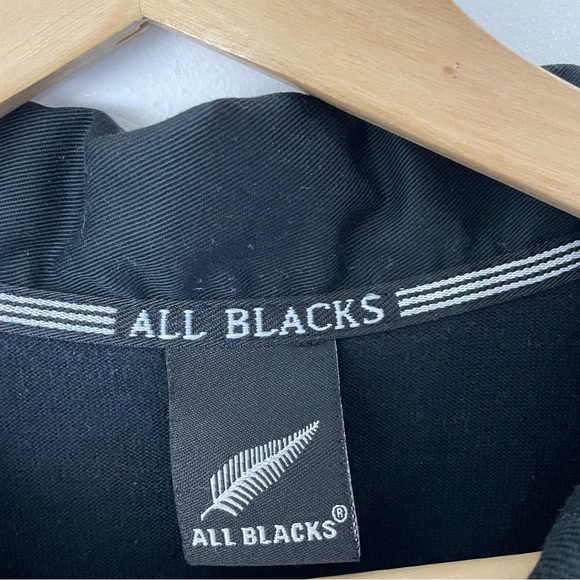 Adidas All Blacks Rugby Polo Shirt Black Size XL - Picture 4 of 9